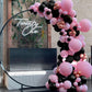 Pink And Black Balloons, 12 Inch Hot Pink Black Balloons Set With Black Pink Confetti Balloons, Pastel Pink Light Pink Black Bal