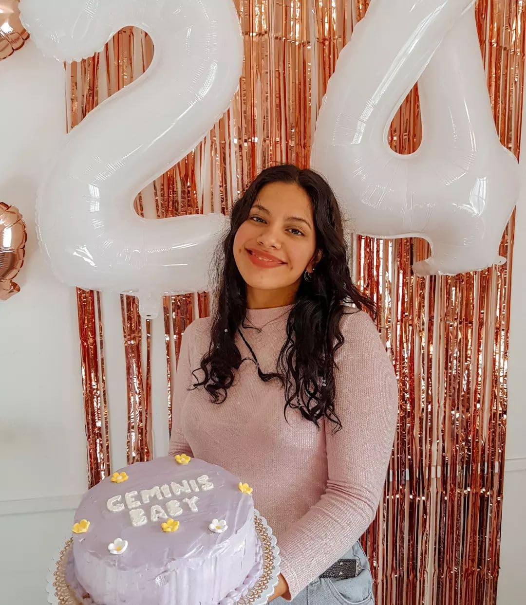 White 4 Balloon, Translucent Number Balloons 40 Inch, 4Th White Party Decorations, Four Large Numbers For Party Decor, Number 4