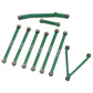 DJX Aluminum Suspension Linkage & Steering Rod Tie Links Set Accessories for AXIAL SCX24 AXI90081 1/24 RC Crawler Car (Green)