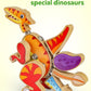 Coogam Dinosaur Snap Together Building Toys, Wooden Take Apart Dinosaur Playset, Stem Montessori Educational Fine Motor Skill Toy Gift For 3 4 5 Years Old Kids