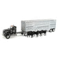 Tomy Big Farm Peterbilt Semi Truck - 1:16 Scale - Includes Livestock Trailer and 4 Cows - Durable Truck Toy with Lights and Soun