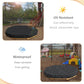 Waterproof Octagon Sandboxes Cover, Upgraded with Wire Rope & Winch Fixed Increase Stability, for 84 X 78 x 9 Kids Outdoor Woode