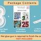 Joybox Design 3Ft Mosaic Balloon Frame Number 8 Marquee Light Up Kit, Pre-Cut Foam Board For Birthday Decoration
