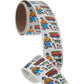 Bulk Roll Prismatic Stickers, Mini Construction Worker (100 Repeats)