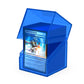 Ultimate Guard Boulder 100+ Clear, Deck Case for 100 Double-Sleeved TCG Cards, Sapphire, Secure & Durable Storage for Trading Ca