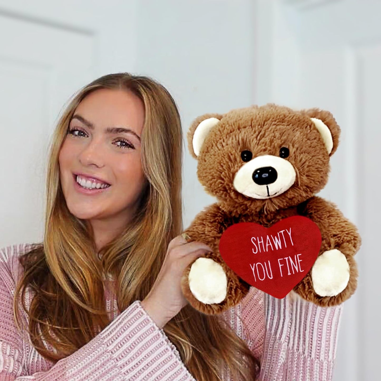 Witty Enterprise Shawty You Fine - 10'' Teddy Bear - Couples Gifts For Her Him - Funny Stuffed Animal For Girlfriend, Boyfriend,