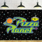 Pizza Planet Backdrop for Birthday Party Decorations Outspace Background for Baby Shower Party Cake Table Decorations Supplies T