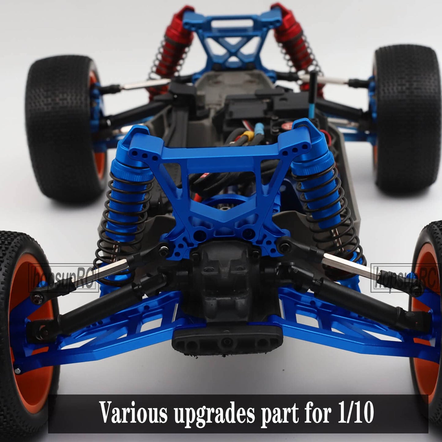 hopsupRC Aluminum Steering Bellcranks Servo Saver Upgrades Part for 1/10 Slash/Rustler/Stampede/Hoss 4x4 VXL 4wd,Drag Link Set w