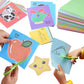 scissor skills activity book, Kids Educational Toy, DIY Fun Paper-cutting, 3-6 years old handmade material ,200 sheets double-si