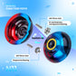 Magicyoyo Dual Purpose Yoyo N11 Responsive Yo-Yo For Kids 8-12 Or Above, Professional Advanced Unresponsive Yo Yo With Unresponsive Bearing Kit + Glove+ Bag +12 Strings (Black Blue Red)