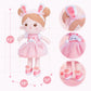 Ouozzz Soft Baby Doll For Girls - My First Baby Doll Birthday Gifts For Girls Plush Rag Dolls Bunny Pink Dress Toy For Toddlers Kids Infants 15'