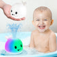 Baby Whale Bath Toy, Baby Bath Toys For 6-12 12-18 Months Bath Toys For Kids Ages 1-3 Light Up Bath Fountain Toys Whale Bath Toy