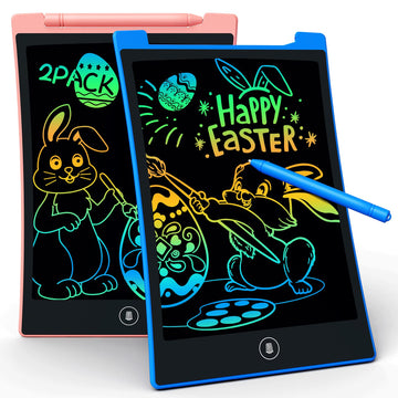 KOKODI Kids Toys 2 Pack LCD Writing Tablet, Colorful Toddler Drawing Pad Doodle Board Erasable, Educational Learning Toys Birthd
