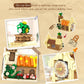 Insoon City Bakery Cafe House Building Set With Light, 1289 Pcs Baking Shop Building Block Toy With Coffee Cake Bread Bakery Roo
