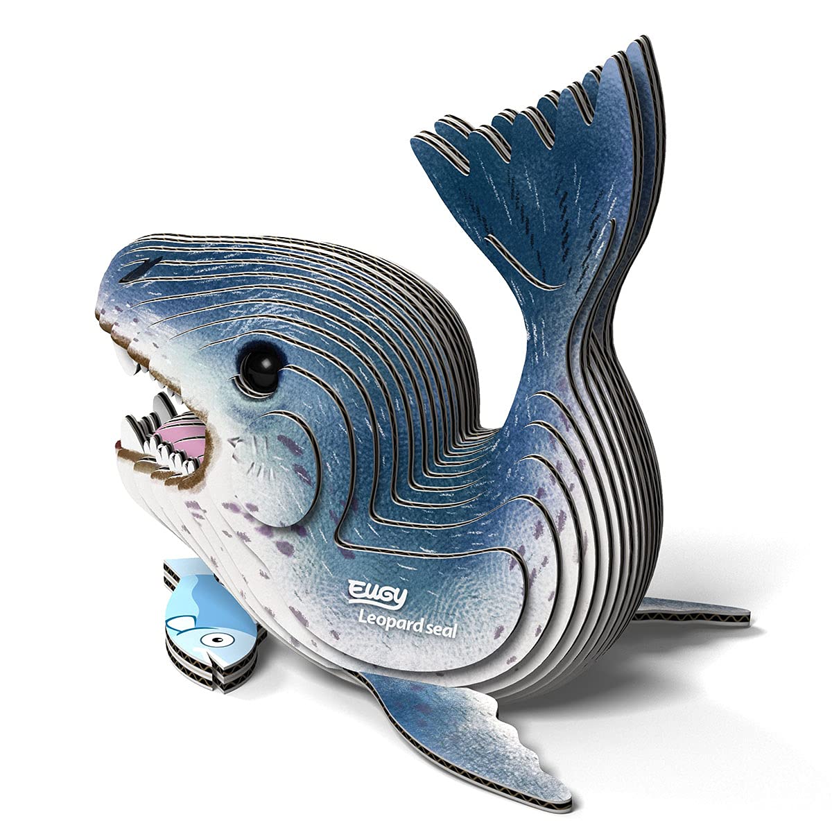 Eugy Leopard Seal 3D Puzzle, 22 Piece Eco-Friendly Educational Toy Puzzles For Boys, Girls & Kids Ages 6+