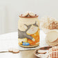 Pintoo 3D Puzzle Jar 128 Plastic Pieces For Adults - Take A Nap - Airtight Lid Container And Inner Glass Jar For Kitchen Dining Study Living Room No Glue Requied Large [Ba1002]