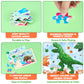 Wernnsai Dinosaur Wooden Jigsaw Puzzles - Preschool Educational Brain Teaser Boards 4 Packs With 24 Piece Dino Puzzles Toys Dino