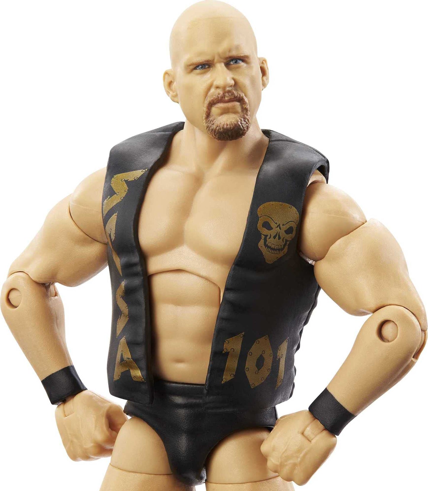 Wwe Stone Cold Steve Austin Royal Rumble Elite Collection Action Figure With Authentic Gear & Accessories, 6-In Posable Collectible Gift For Wwe Fans Ages 8 Years Old & Up