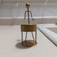 Kakesa Steel Drum Pan Player Figurine - Bronze Metalcraft Sculpture