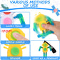 ZQFTZQ 24Pcs Glow in The Dark Fidget Spinner Keychains - Deformable Astronaut Robot Gyro Toys for Kids & Adults, Perfect for Parties & Prizes