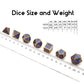 Metal dice Set D&D, 7-Piece Polyhedron DND D20 D12 D10 D8 D6 D4 Dungeons and Dragons Dice Set, Suitable for RPG Game DND dice Se