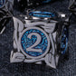 Kerwellsi Metal Dnd Dice Set D&D, 7Pcs Nature Vines Leaf Dungeons And Dragons Role Playing Dice With Gift Box, Black Blue Polyhe