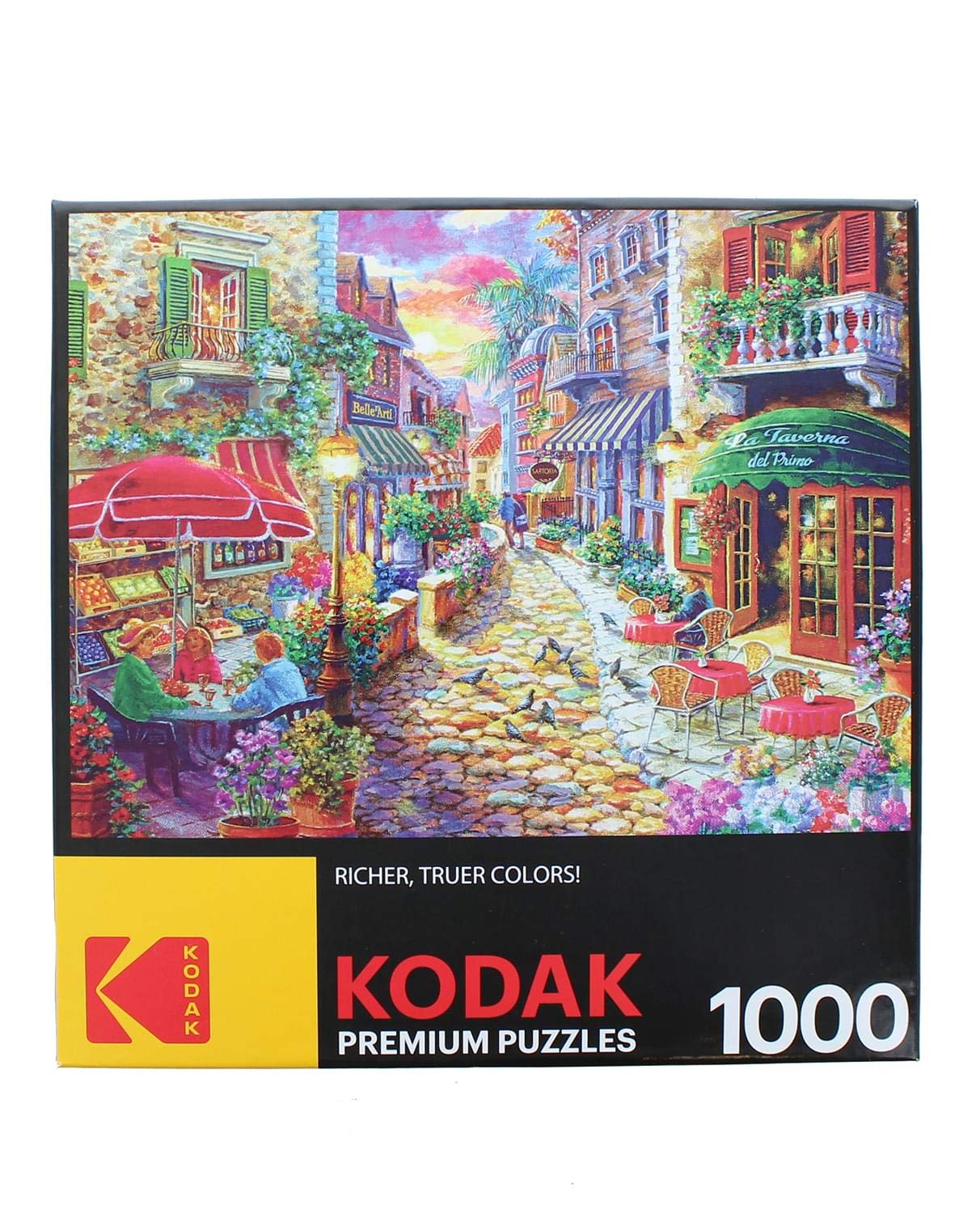 RoseArt 1000 Piece Jigsaw Puzzle - Kodak Premium Late Afternoon in Italy, Multi-colored, Model 8700ZZQ, Paper Material