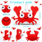 9 Pack Crab Stuffed Animal Cute Crab Plush Doll Toy Soft Small Stuffed Hanging Ornaments For Keys Purse Backpack Bags Diy Birthd