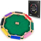 Vamslove Colorful Shut The Box Dice Game for 2-8 Players - Wooden Board Math Game with 16 +6 Dices - Fun for Kids & Adults