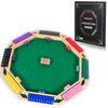 Vamslove Colorful Shut The Box Dice Game for 2-8 Players - Wooden Board Math Game with 16 +6 Dices - Fun for Kids & Adults