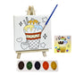 Funblast Diy Canvas Painting Kit For Kids  IceCream Theme With Mini Easel Stand, Watercolor Painting Set, Drawing & Art Craft 