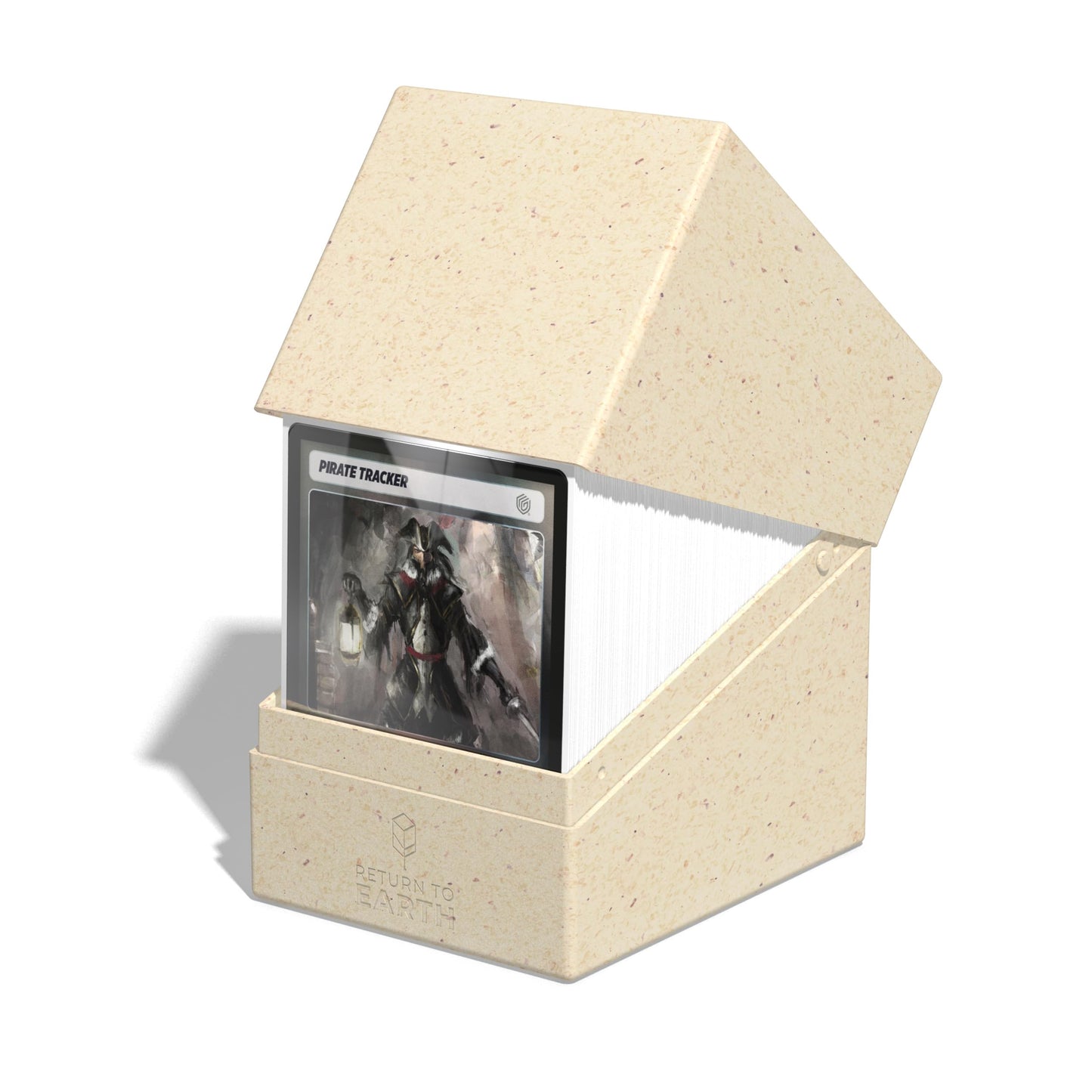 Ultimate Guard Rte Boulder 133+, Deck Case For 133 Double-Sleeved Tcg Cards, Natural Color, 87% Renewable, Made In Germany, Secure & Durable Storage