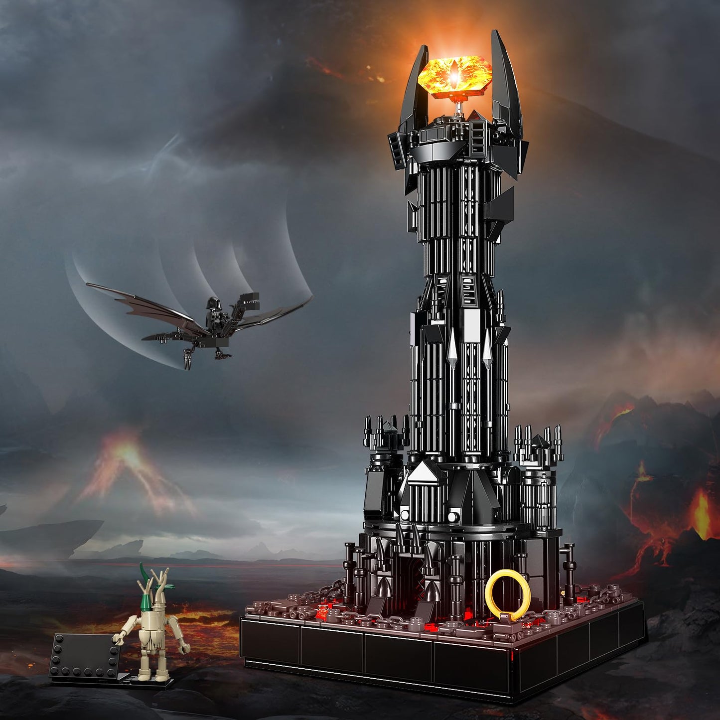 VONADO Dark Tower Building Set  Compatible with Magic Castle Block Set  Castle Architecture Bricks with LED Lights  Collection Gift for mature-themed and Film Fans  Great Toy for Kids 8-14 (779 PCS)