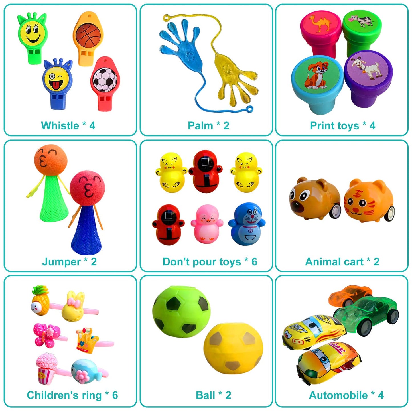 Party Favors For Kids, 64 Pcs Easter Small Toys Prizes Bulk, Easter Basket Goodie Bag Stuffers, Pinata Easter Egg Fillers, Treas