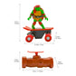 Teenage Mutant Ninja Turtles Raphael Half Pipe RC Vehicle Movie Edition Ages 5+ - Skate + Performs Tricks - 2.4GHz RC Controller