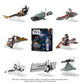 STAR WARS Micro Galaxy Squadron First Order TIE Fighter Mystery Bundle - 3-Inch Light protective covering Class and Scout Class Vehicles with Accessories