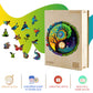 KAAYEE Wooden Jigsaw Puzzle - Unique Yinyang Design, 300pcs, 13.8in, Large Size, Wood Material for Adults