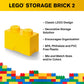 Room Copenhagen Lego Box, Brick 2, Bright Yellow