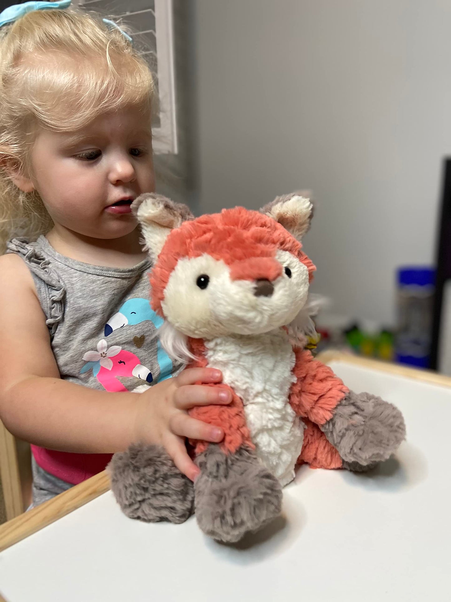 Mary Meyer Putty Stuffed Animal Soft Toy, 8-Inches, Coral Fox