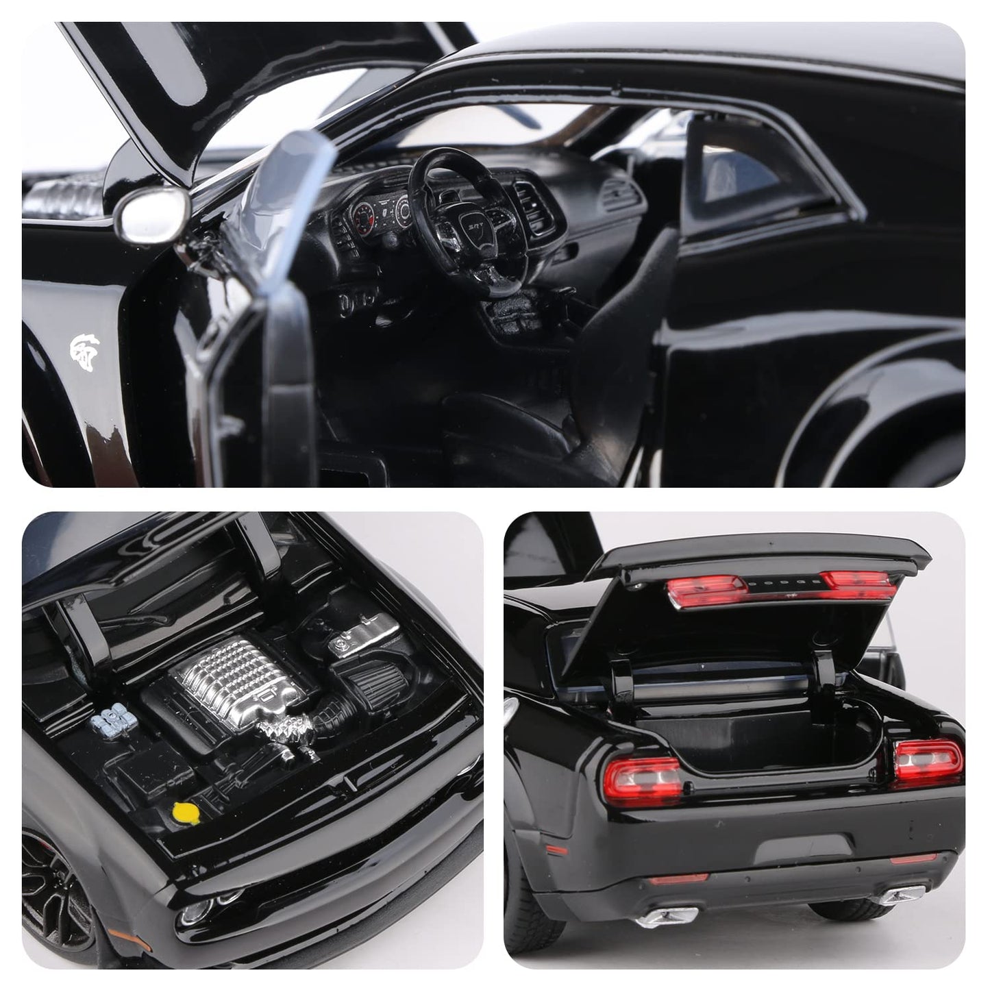 Jackiekim 1:32 Diecast Model Cars Alloy Toy Car For Doodge Challenger Alloy Toy Vehicle, Toys For Kids,Adults,Metal Crafts For B