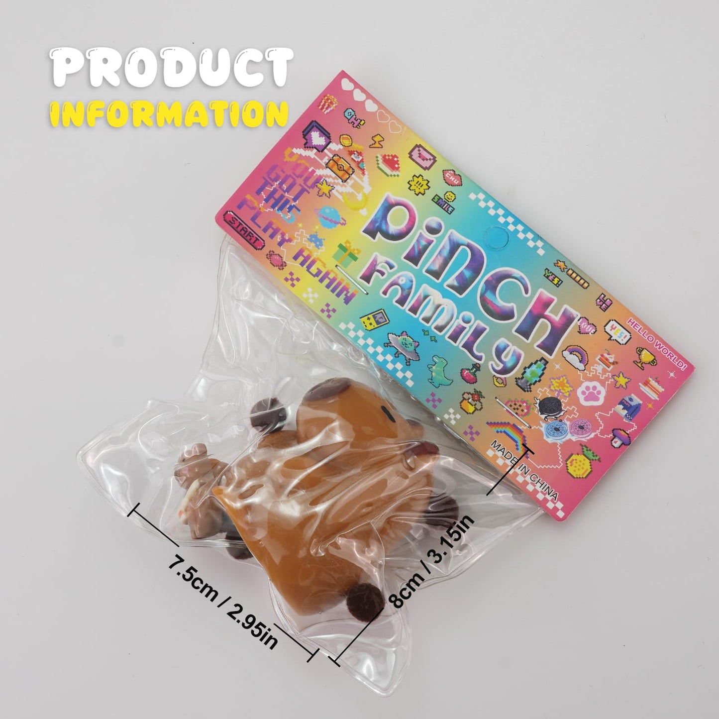 Taba Squishy Toys  Cat Paw Cute Kawaii Squeeze Toys  Sticky Squishy Fidget Toys Silicone Squeeze Toy for Stress Relief Cute Soft Toys Best Gift for Anniversary (Hug)