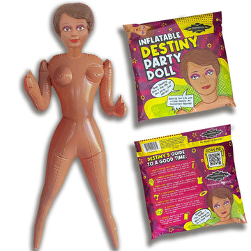 Merrimix - Destiny Inflatable Blow Up Doll Gag Gifts For Men, Bachelor Party Favors And Decorations - Funny Bachelorette Gifts F