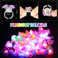 NEEW 50 Pcs LED Light Up Ring Bulk Toys, Glow in The Dark Party Supplies, Party Favors for Adults Kids Pinata Filler Goody Bag S