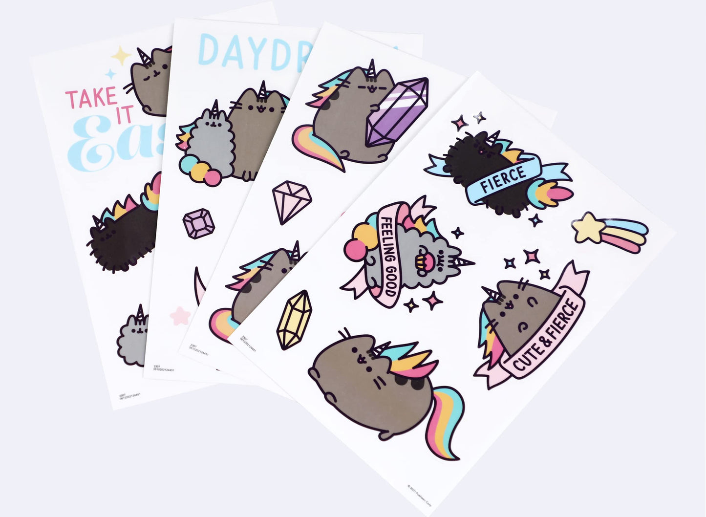 Trends International Pusheen Device Decals, 24-Pack, Vinyl, Multicolor, Model DC2017