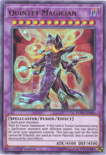 Yu-Gi-Oh! - Quintet Magician - Dupo-En040 - Ultra Rare - 1St Edition - Duel Power