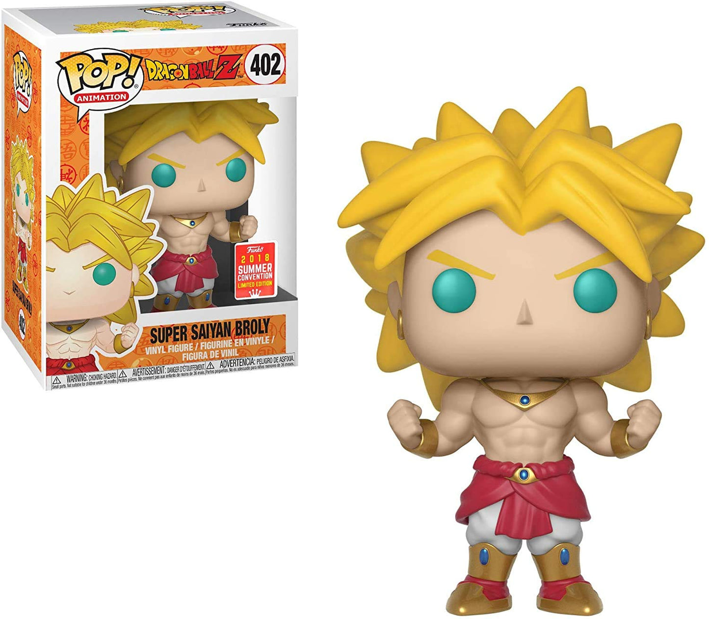 Funko Pop! Animation: Dragonball Z #402 - Super Saiyan Broly (2018 Summer Convention Limited Edition)