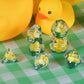 FLASHOWL Duck Dice Polyhedral & RPG Dice DND Dice Set with Duck Inside Polyhedral Roll Play Gaming D20 Dice Dungeons and Dragon