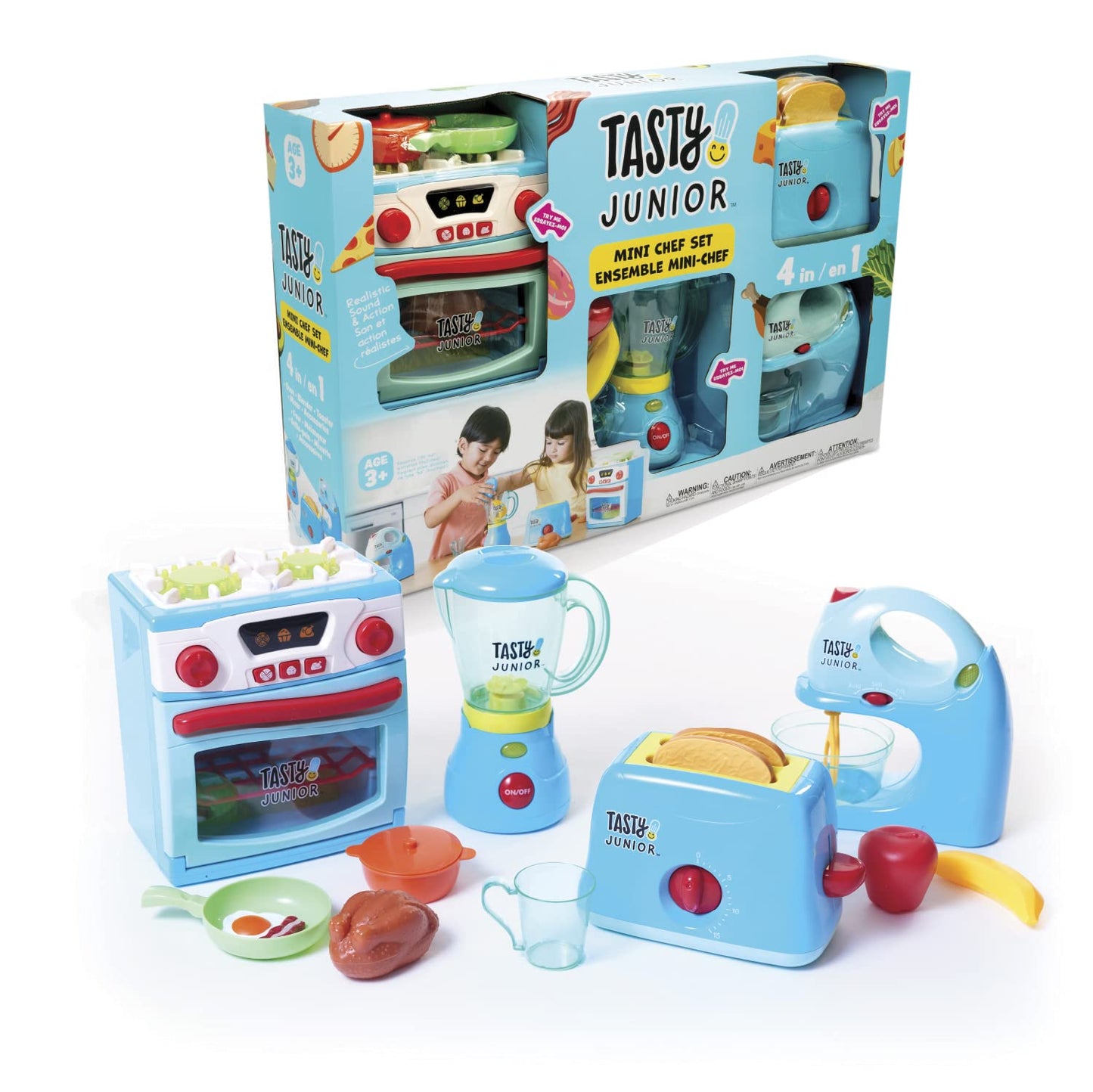 Tasty Junior 4-In-1 Mini Chef Electronic Toy Kitchen Set