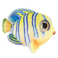 Real Planet Sea Life Plush - Soft Stuffed Animal Gift For Kids All Ages, Sea Ocean Fishing Plushie, Fun Christmas Birthday Gifts (Stripe Flatfish, 6.5') (Yellow)