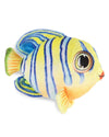 Real Planet Sea Life Plush - Soft Stuffed Animal Gift For Kids All Ages, Sea Ocean Fishing Plushie, Fun Christmas Birthday Gifts (Stripe Flatfish, 6.5') (Yellow)